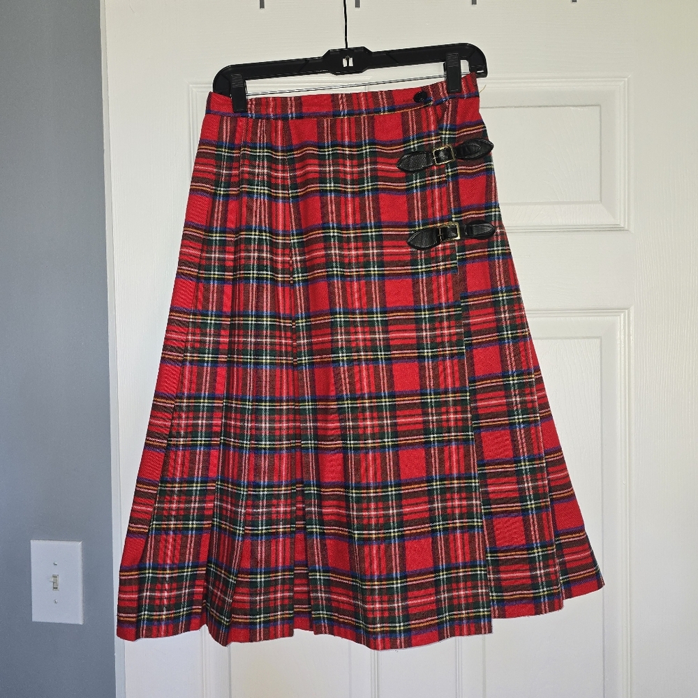 Vintage Size 7 Sears J.R. Bazaar Tartan Skirt